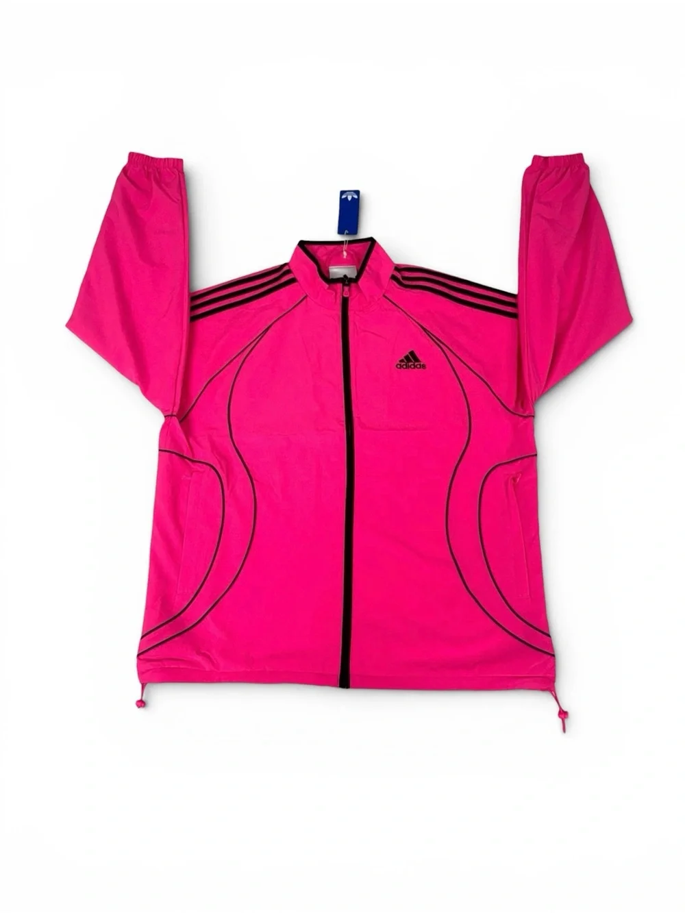Adidas Teamgeist Adicolor Woven Track Top Unisex M Lucid Pink Black JX6598